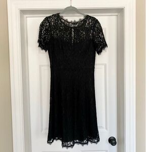 Aritzia Babaton A-line Lace Dress Size 10 Black